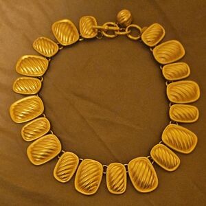 Anne Klein Gold Textured Necklace